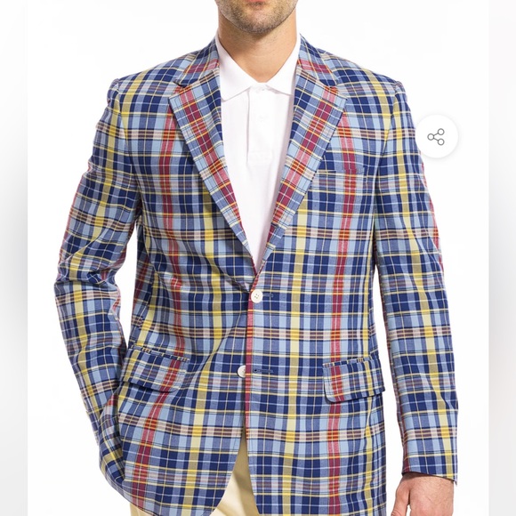 J.Press NWOT Madra Sport Coat.  Classic fit, lightweight men’s 40 X long tartan! - Picture 3 of 14